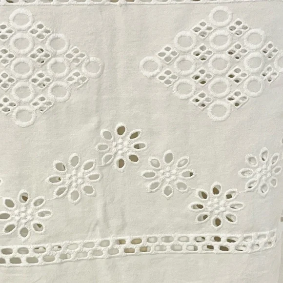 Sz S women’s Talbots White Eyelet Lace Women's Top - Picture 6 of 10